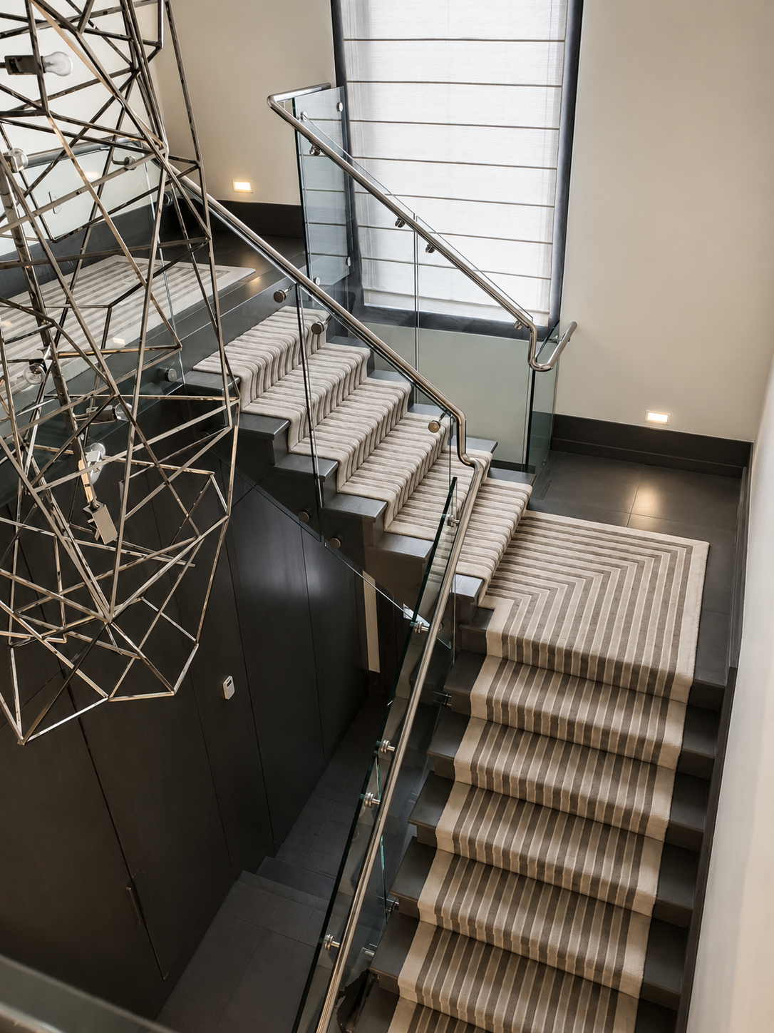 Glass Stair Railing Installation